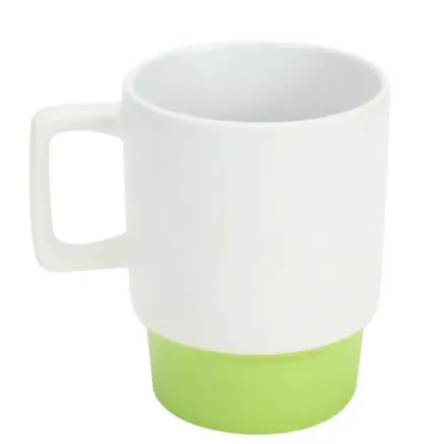 12 Oz Matte Finish Ceramic Mugs with Clay Bottom  