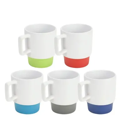 12 Oz Matte Finish Ceramic Mugs with Clay Bottom  