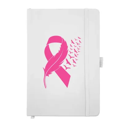 Pink Pu leather notebook Breast Cancer Awareness Products        