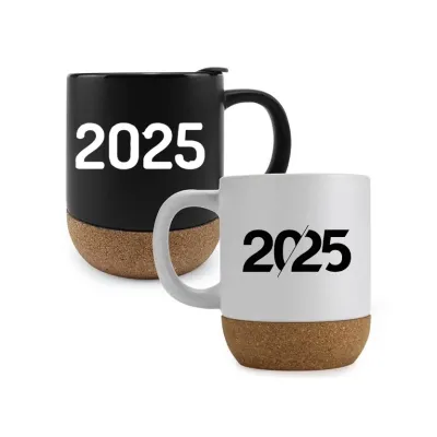  Double Walled Coffee Mug Cork Bottom- New Year Products