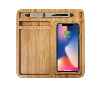 Bamboo Wireless Charger Docking Station