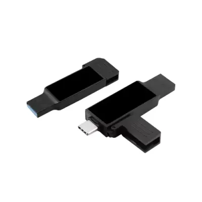 Black OTG USB with LED Logo 32GB V. 3.0 Type C