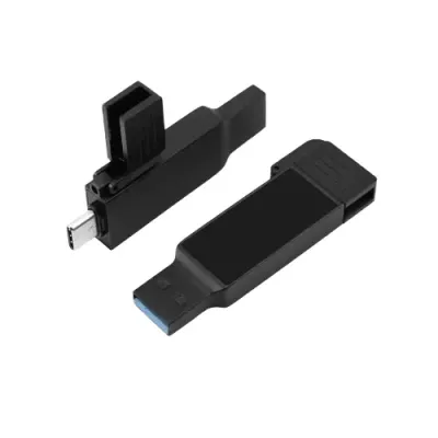 Black OTG USB with LED Logo 32GB V. 3.0 Type C