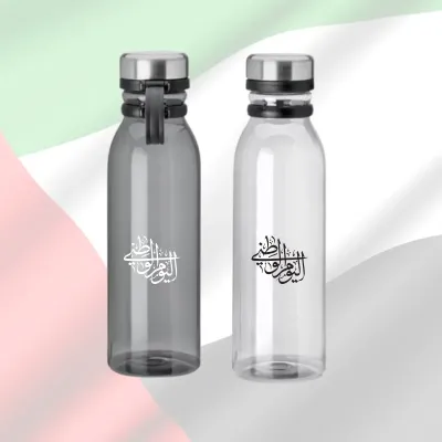 Leo rPET Transparent Bottles 800ml SS Lid with Carry Handle