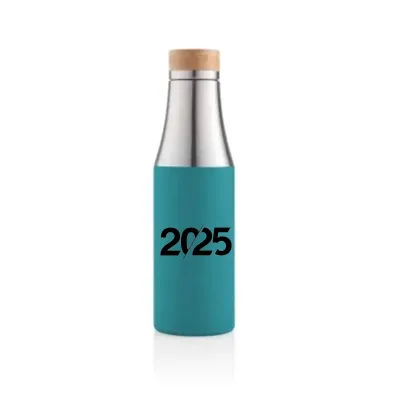 Classic Stainless Steel Water Bottle with Wooden Lid- New Year Products