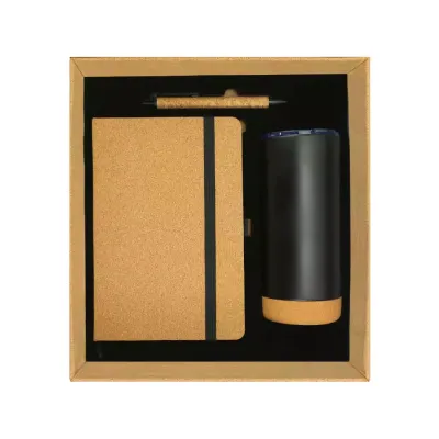 Cork Notebook Ball Pen and Tumbler Gift Sets 