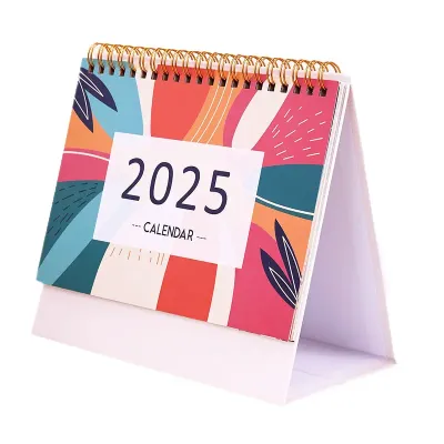 Hot selling prepetual calendar 2025 custom desk calendar cheap pr