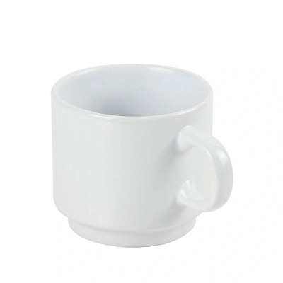 Ceramic Cups 10 Oz Glossy Finish White Color