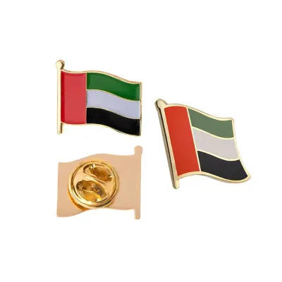 National UAE Flag Metal Pin Badge