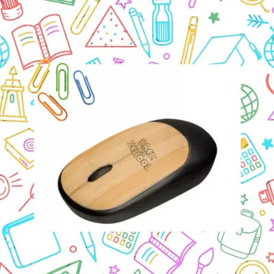 Eco-friendly Bamboo Wireless Mouse 