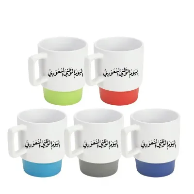 Matte Finish Ceramic Mugs with Clay Bottom