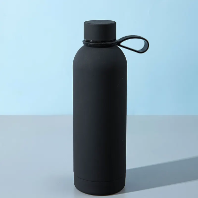 Small Mouth Soft Touch Sport Water Bottle Insulated Thermos Stain