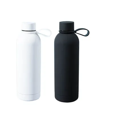 Small Mouth Soft Touch Sport Water Bottle Insulated Thermos Stain