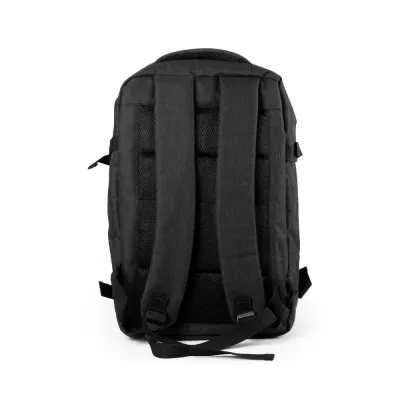 Sports Backpacks in Black Polyester Material                     