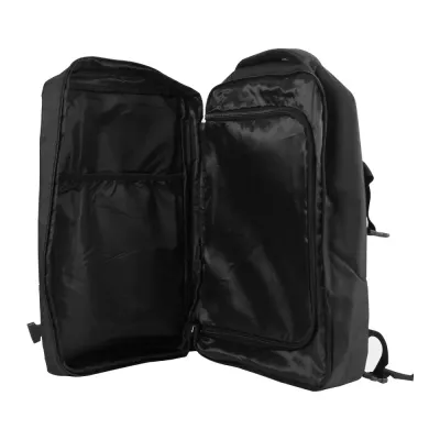 Sports Backpacks in Black Polyester Material                     