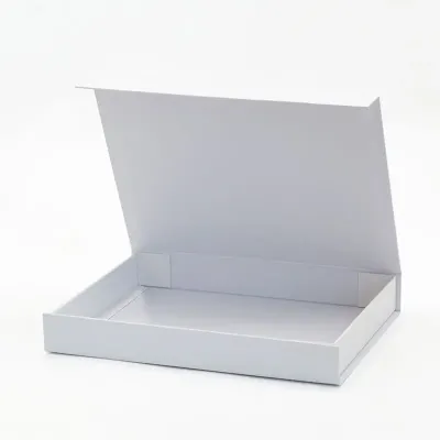 Square Slim Magnetic  Matt White Gift Box 