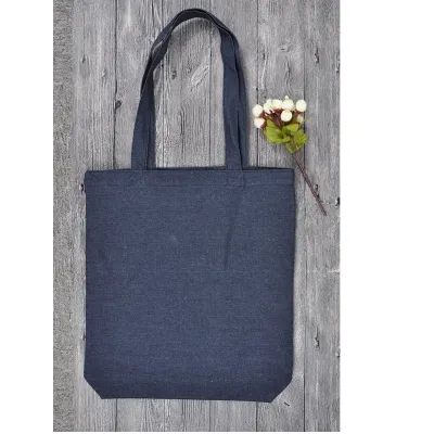 10oz Denim Cloth Tote bag with flat handles