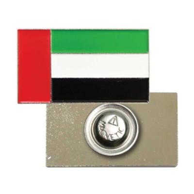 UAE Flag Metal Badges Rectangle