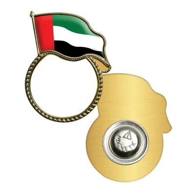  UAE Flag Metal Badges with Magnet