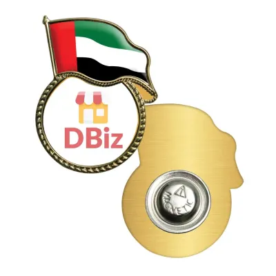  UAE Flag Metal Badges with Magnet