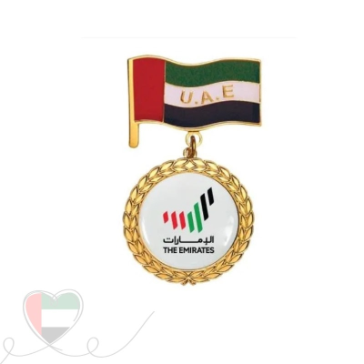 UAE NDay Logo and Flag Medal