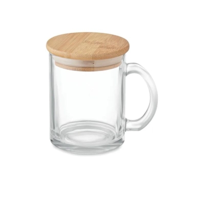 Glass Mug with Bamboo Lid