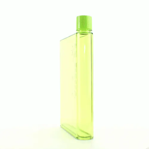 Reticulum Portable Sports A5 Clear Plastic Flat Notebook Water Bottle 