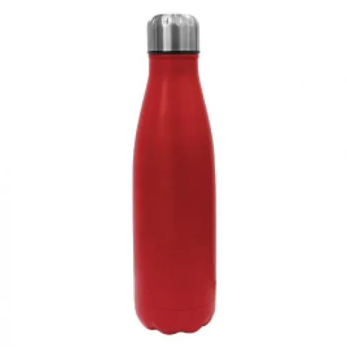 Cola Shape Sports Water bottle Double Wall  Stainless Steel  with silver color lid