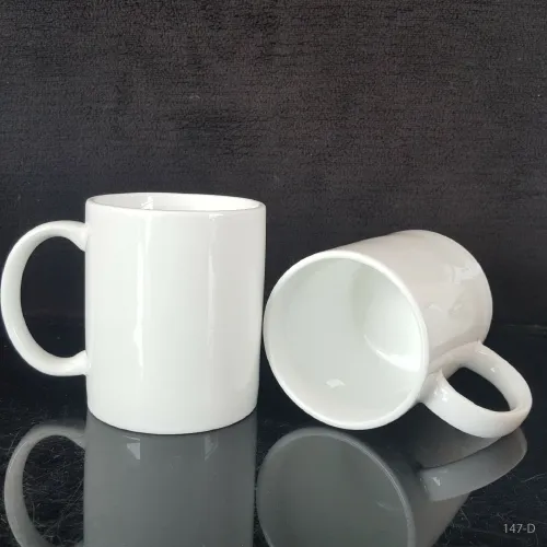 Sublimation Customized White Shiny Blank Mugs