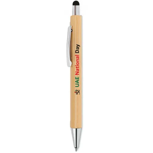 UAE National Day Pre Printed Bamboo Pens Gift Sets 