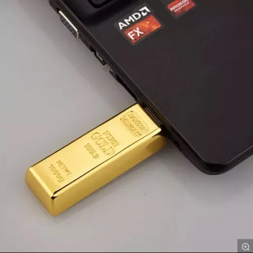 Promotional Luxury Gold Biscuit USB