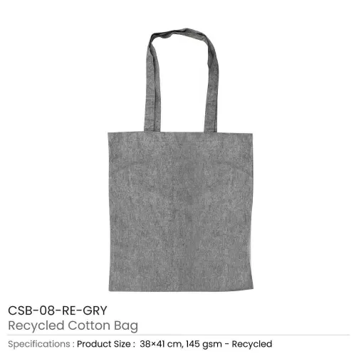 Recycled Cotton Bags ELCSB-08-RE