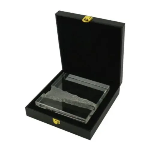 Square Crystal Awards in Fiber Hardboard Box