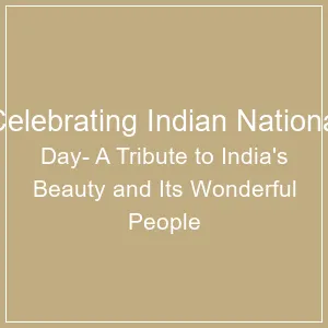 Celebrating Indian National Day